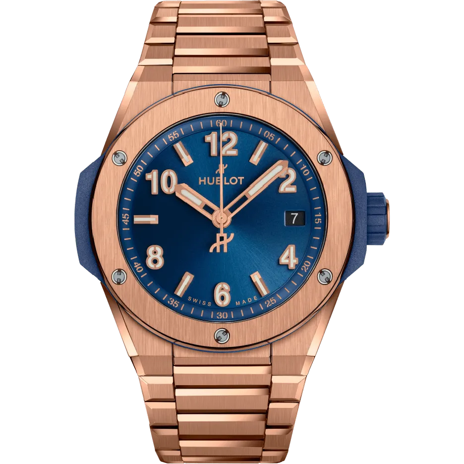Hublot Integrated Time Only King Gold Blue
