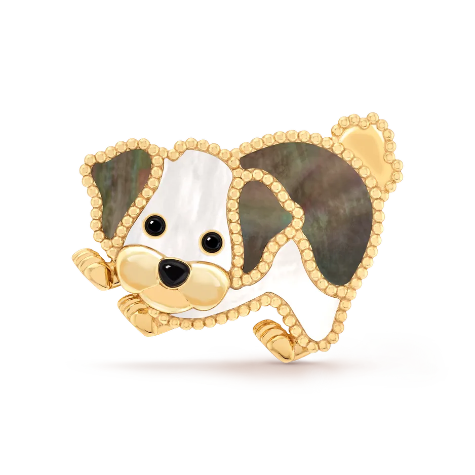 Van Cleef & Arpels Брошь Lucky Animals Bichon Frise