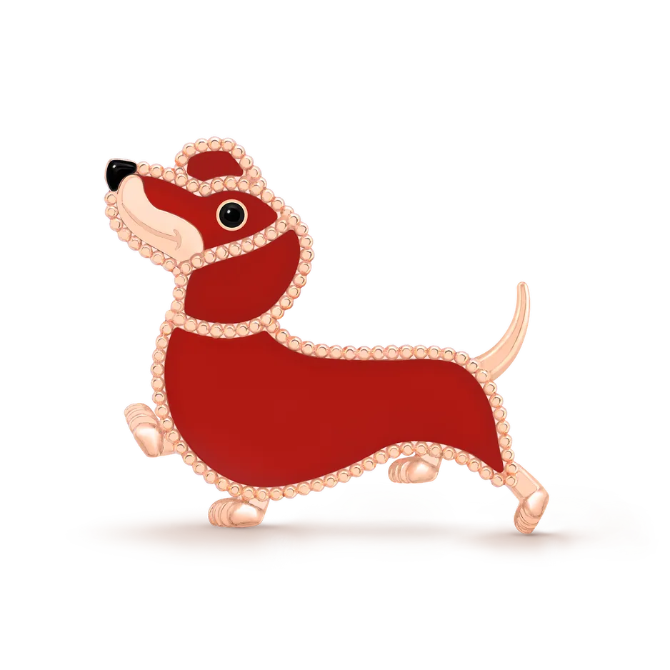 Van Cleef & Arpels Брошь Lucky Animals Dachshund