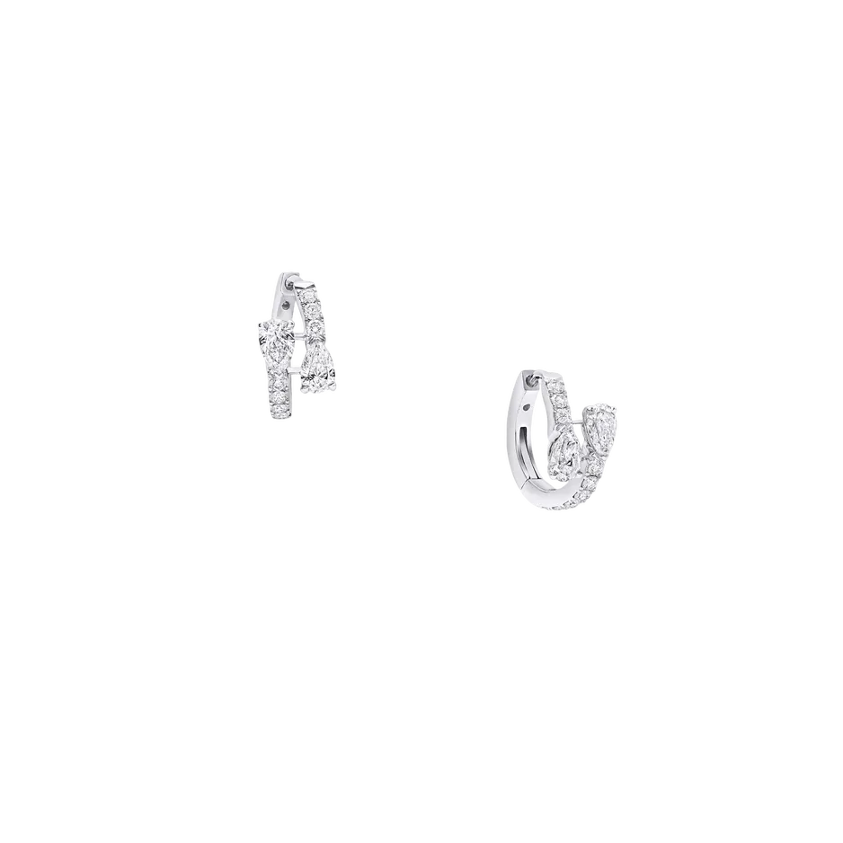 Duet Diamond Hoop Earrings Graff
