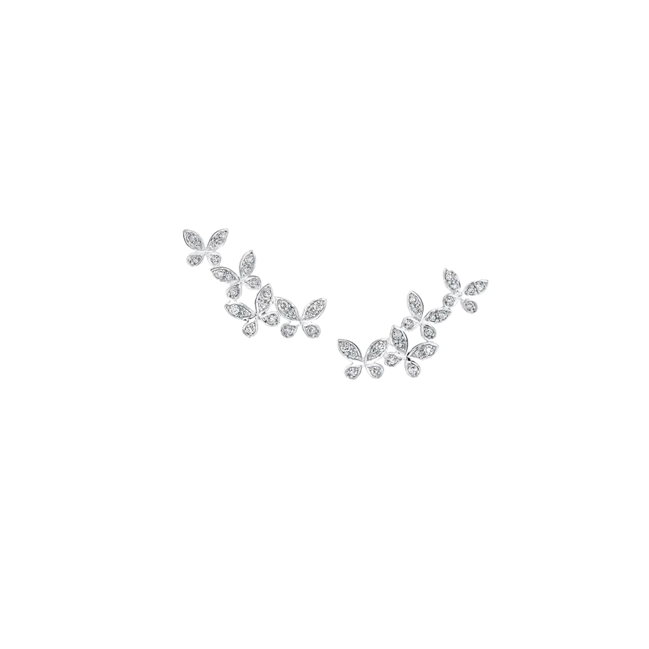 Pavé Butterfly Diamond Petite Ear Climbers Graff