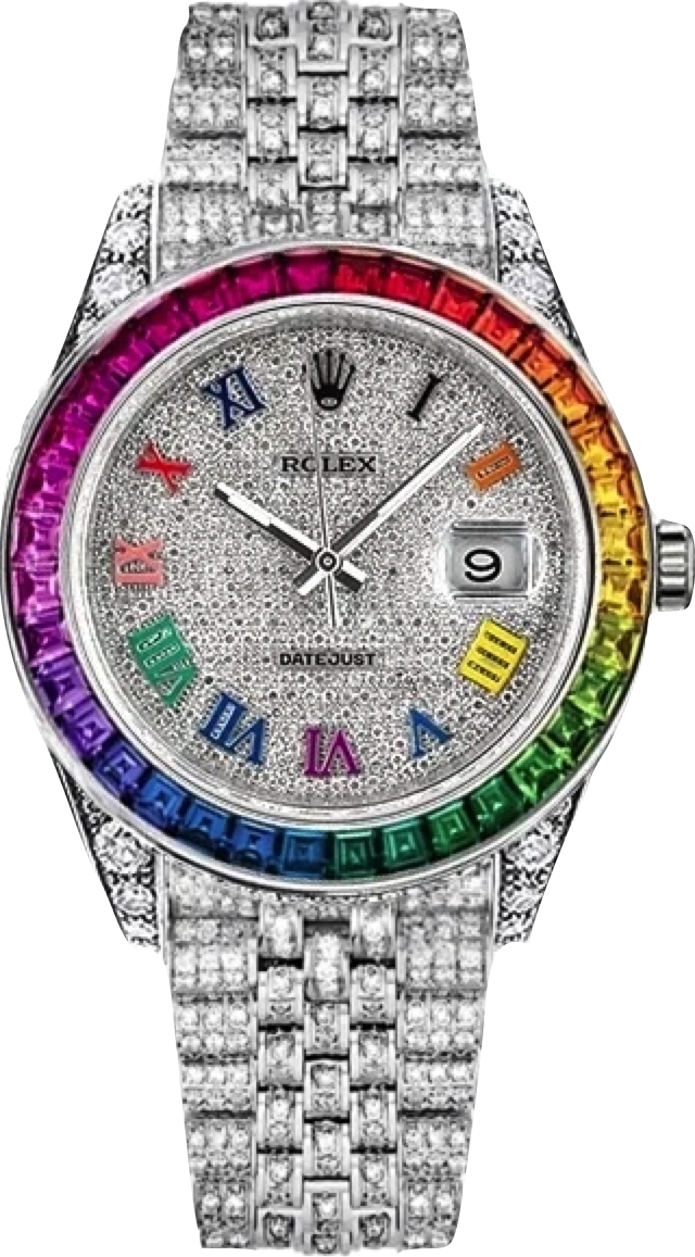 Rolex Datejust II Rainbow Custom