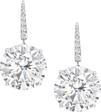 NO NAME Серьги 10,12/10,13 ct. G/VVS2 (3 excellent)