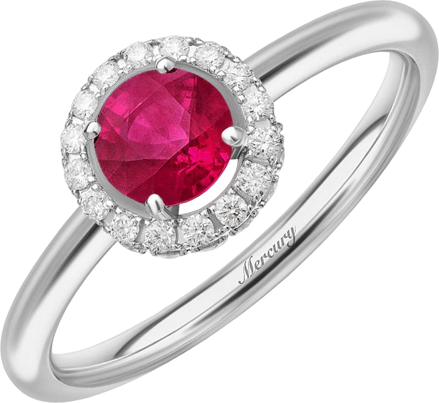 Кольцо Mercury с рубином 0,7 ct MR22378WDR