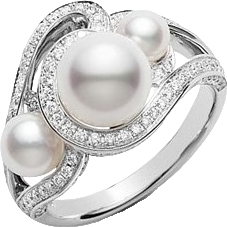 Кольцо Mikimoto PRA538DW