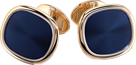 Запонки Patek Philippe Cufflinks Ellipse d'Or Blue XL 9102J