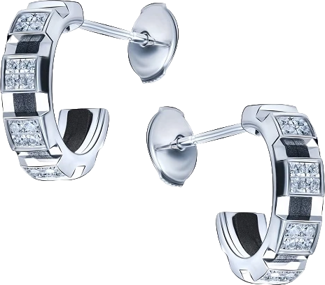 Серьги Chaumet CLASS ONE DIAMOND PAVE HOOP EARRINGS Chaumet (id 32689)