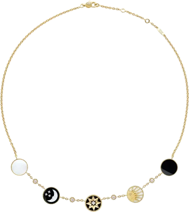 Кулон Dior Rose des Vents and Rose Céleste Necklace JSAM95010-0000 (id 40102)