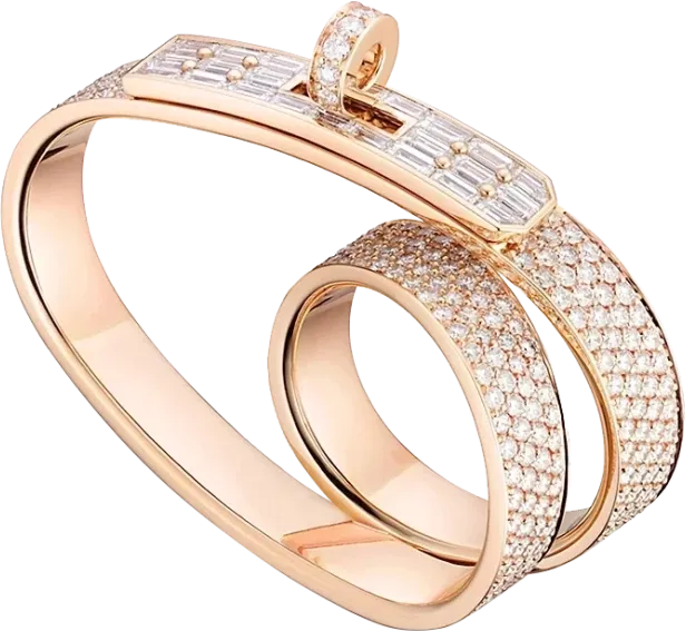 Кольцо Hermès KELLY DOUBLE RING (SIZE 49) H122670B (id 35785)