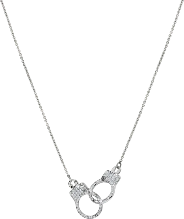 Подвеска  Jacob & Co Love Lockdown Interlocking Diamond Necklace 92457630 (id 39667)
