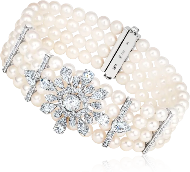 Браслет Yanush Gioielli DIAMOND & PEARL BRACELET YB90206VVPRL (id 39061)
