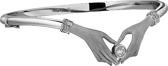 Браслет Carrera y Carrera TWO HANDS BANGLE BRACELET (SIZE S) 462059 (id 39357)