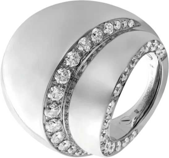 Кольцо De Grisogono Tubetto Diamond Pave Ring (SIZE 52 1005 (id 39408)