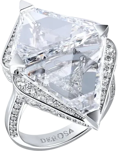Кольцо DeRosa FANCY SHAPE CUT DIAMOND 4.03 - 4.02 CT (SIZE 53) R895228B (id 38685)