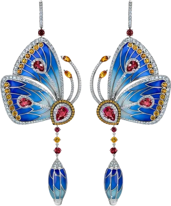Серьги Jacob & Co PAPILLON EARRINGS 92354899 (id 39116)