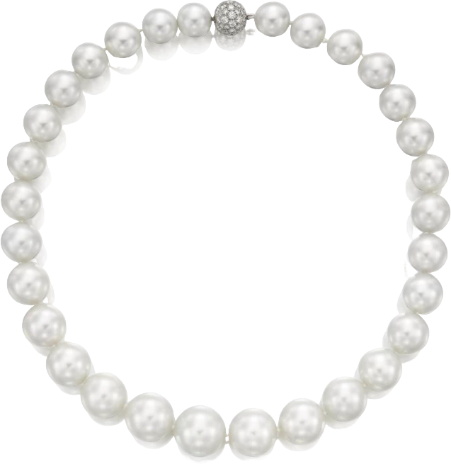 Колье Crivelli КОЛЬЕ ИЗ ЖЕМЧУГА С БРИЛЛИАНТОВЫМ ПАВЕ 017-2093-12 (id 37192)