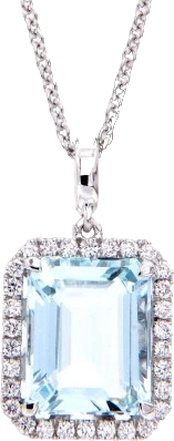 Колье Crivelli КОЛЬЕ С АКВАМАРИНОМ 2.80 СТ 372-3573-C-BIS/56305522 (id 38401)