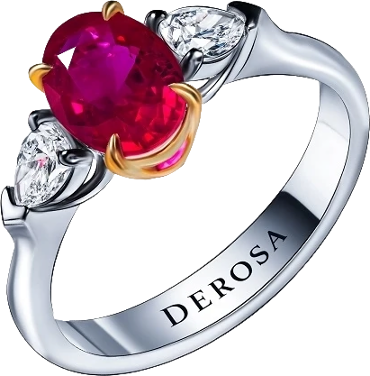 Кольцо DeRosa КОЛЬЦО С РУБИНОМ 1.51 СТ R369190 (id 31877)