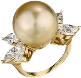 Кольцо Mikimoto SOUTH SEA GOLDEN CULTURED PEARL RING MRA10267 (id 37463)