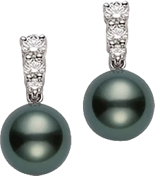 Серьги Mikimoto TAHITI PEARL EARRINGS 9-9.5 MM ES2SB2643D (id 34300)