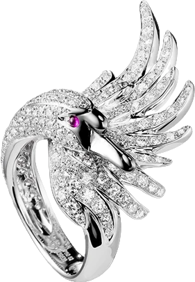 Кольцо Boucheron CYPRIS, THE SWAN RING DIAMONDS JRG01476 (id 20560)
