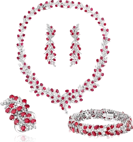 Комплект DeRosa RUBY & DIAMOND SET DEROSA 031124 (id 33932)
