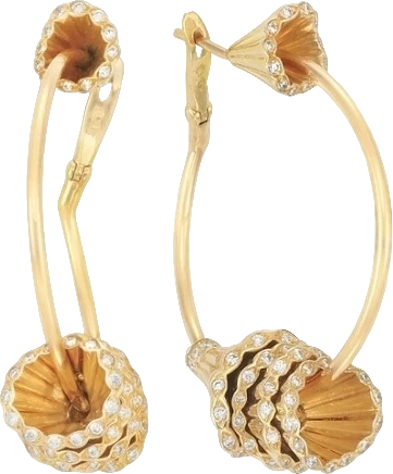 Серьги Boucheron FROU FROU YELLOW GOLD DIAMONDS EARRINGS  BOUCHERON  (id 31023)