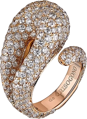 Кольцо De Grisogono CONTRARIO FULL DIAMOND RING 53502/04 (id 22833)
