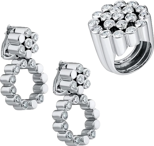 Комплект De Grisogono КОМПЛЕКТ С БРИЛЛИАНТАМИ 6.75 CT. E-F/VS 6.75 ct. e-f/vs (id 34510)
