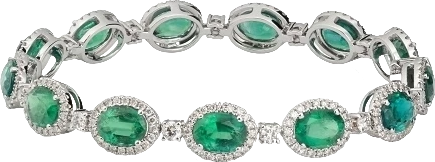 Браслет DeRosa CLASSIC EMERALD 16.37 CT & DIAMOND 3.19 CT BRACELET B204519561 (id 33580)