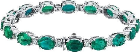Браслет DeRosa CLASSIC EMERALD 18.55 CT & DIAMOND 1.45 CT BRACELET В150720006 (id 33532)