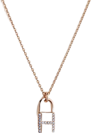 Подвеска  Hermès KELLY CADENAS PENDANT, DIAMONDS, ROSE GOLD H121332B 00 (id 34797)