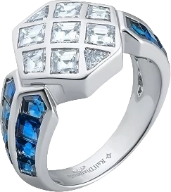 Кольцо RalfDiamonds DIAMOND 1.52 CT & SAPPHIRE 3.41 CT RING RD1.52/3.14 (id 33798)