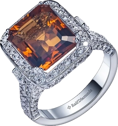 Кольцо RalfDiamonds КОЛЬЦО С ЦИТРИНОМ 5.70 СТ И БРИЛЛИАНТАМИ 2.01 СТ RD5.70/2.01 (id 33137)