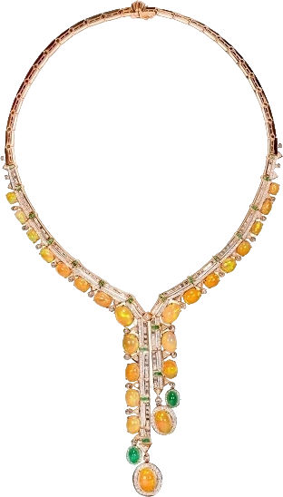 Колье RalfDiamonds OPAL, DIAMONDS & EMERALDS NECKLACE RDwhiteopalescence (id 33217)