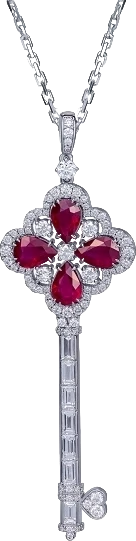 Кулон RalfDiamonds DIAMOND & RUBY KEY R&DPRD (id 32908)