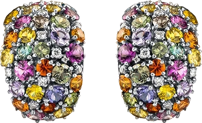 Серьги RalfDiamonds С САПФИРАМИ 17.29ст И БРИЛЛИАНТАМИ 17.29 (id 34347)