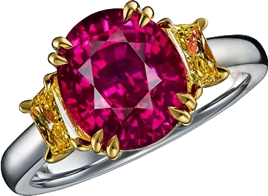 Кольцо Maximilian КОЛЬЦО С РУБИНОМ  5.29 CT ME22989 (id 29839)