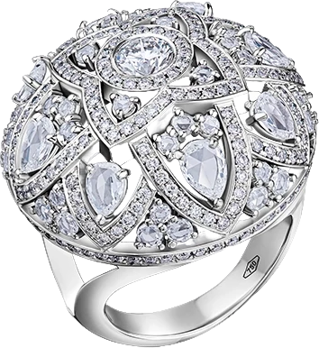 Кольцо No name С БРИЛЛИАНТАМИ 3.48 CT В СТИЛЕ HARRY WINSTON 3.48 CT (id 26052)