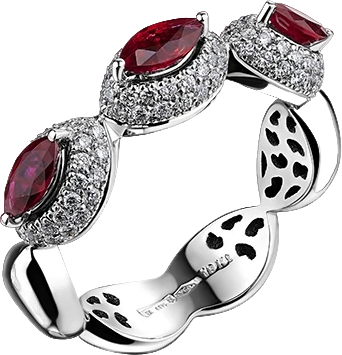 Кольцо Verdi Jewellery КОЛЬЦО С БРИЛЛИАНТАМИ И РУБИНАМИ  A7277 (id 24052)