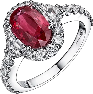 Кольцо Verdi Jewellery КОЛЬЦО С РУБИНОМ 2.03 CT A77E  (id 26782)