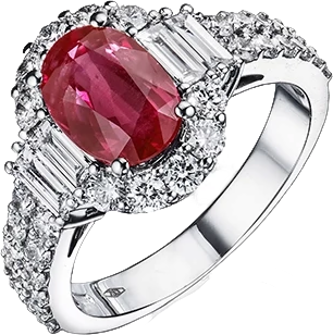 Кольцо Verdi Jewellery КОЛЬЦО С РУБИНОМ 2.04 CT A51E (id 26781)