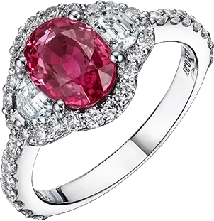 Кольцо Verdi Jewellery КОЛЬЦО С РУБИНОМ 2.12 CT A75E (id 26802)