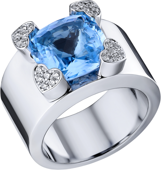 Кольцо Chopard Rainbow White Gold Topaz 82/3832/7