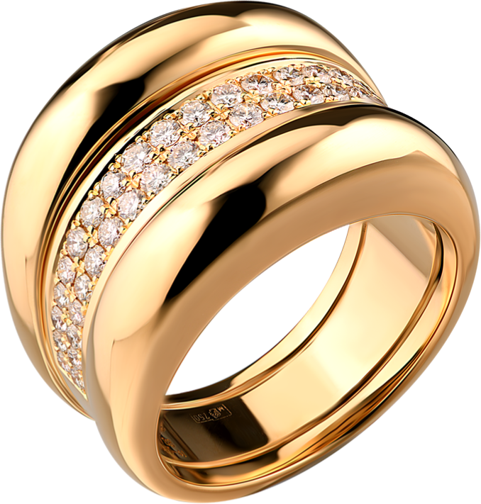Кольцо Chopard La Strada Yellow Gold 82/6435-41