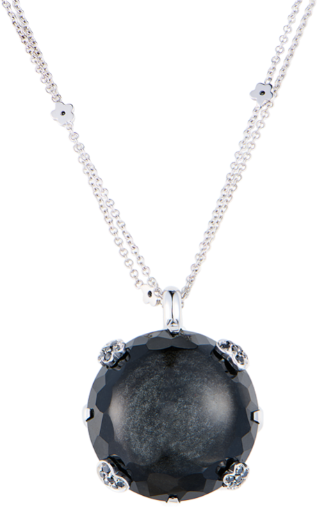 Подвеска Pasquale Bruni Sissi Collection Obsidian Stone & White Gold & Black Diamonds 13311BN
