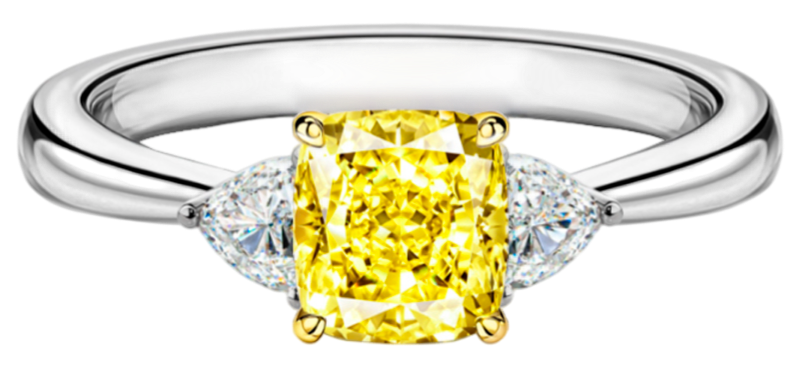 Кольцо 1,72 Ct. Fancy Light Yellow/vvs2