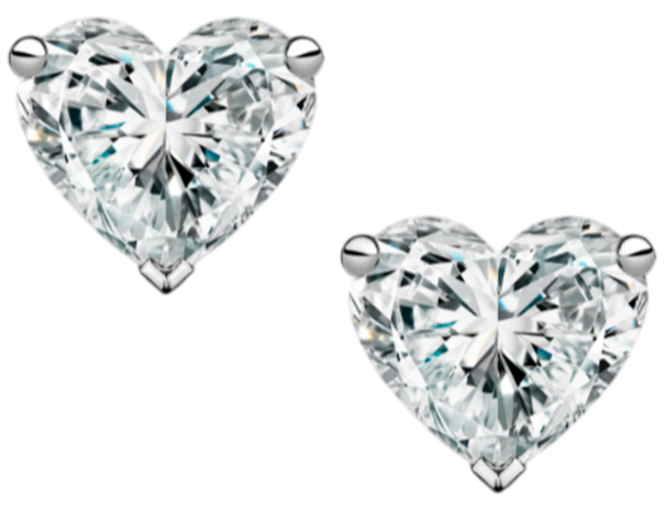 GIA Серьги 0,90/0,90 Ct. G/vs2 (heart Diamonds)