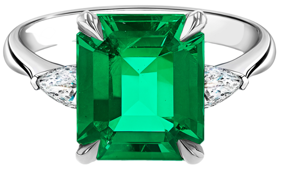 GRS GemResearch Swisslab Кольцо с Изумрудом 3,99 Ct. "muzo Green" Colombia