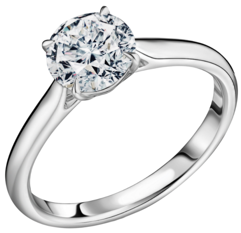 GIA Кольцо 1,00 Ct. G/vs1 (3 Excellent) "round Diamond"